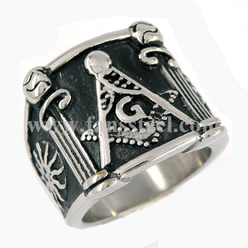 FSR09W77 Master Mason freemasonry ring - Click Image to Close